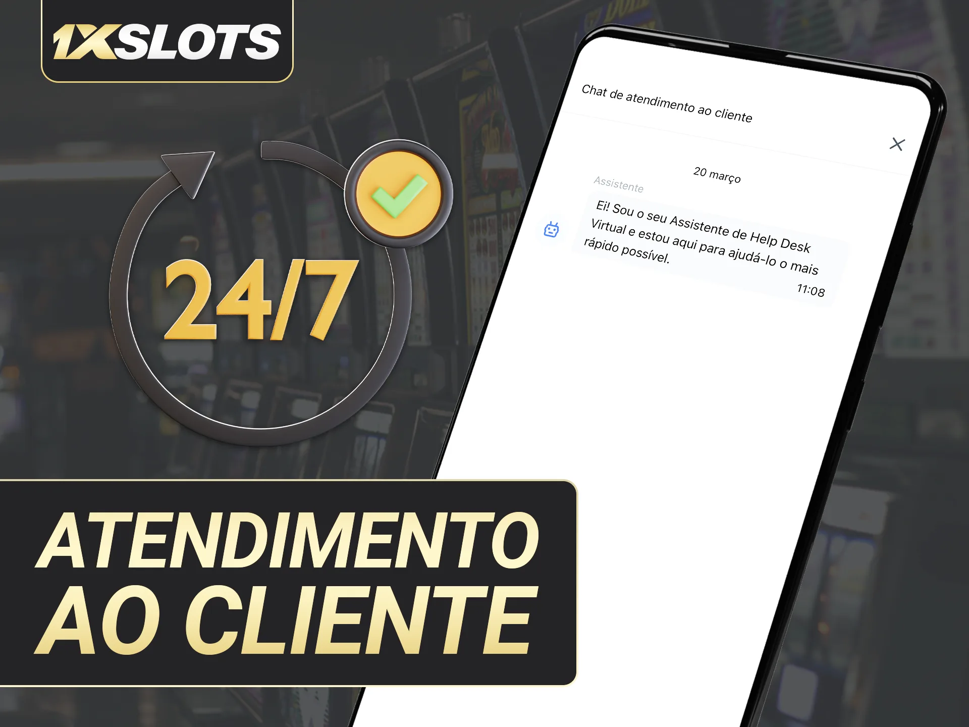 A equipe de suporte da 1xSlots ajudará a resolver todas as suas dúvidas.