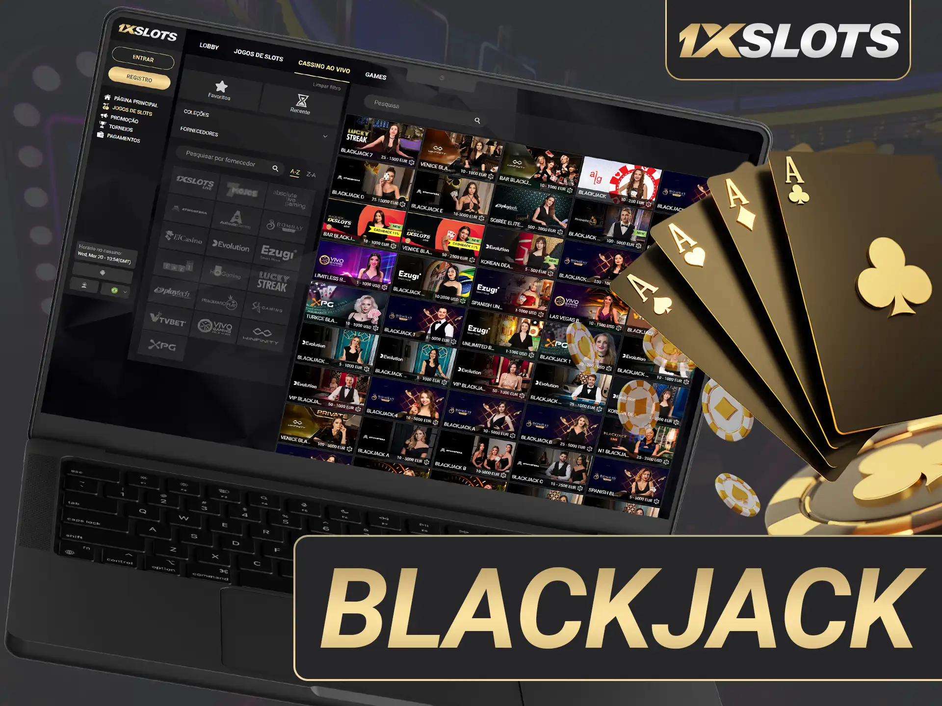 O jogo de cartas Blackjack no 1xSlots está esperando por você.