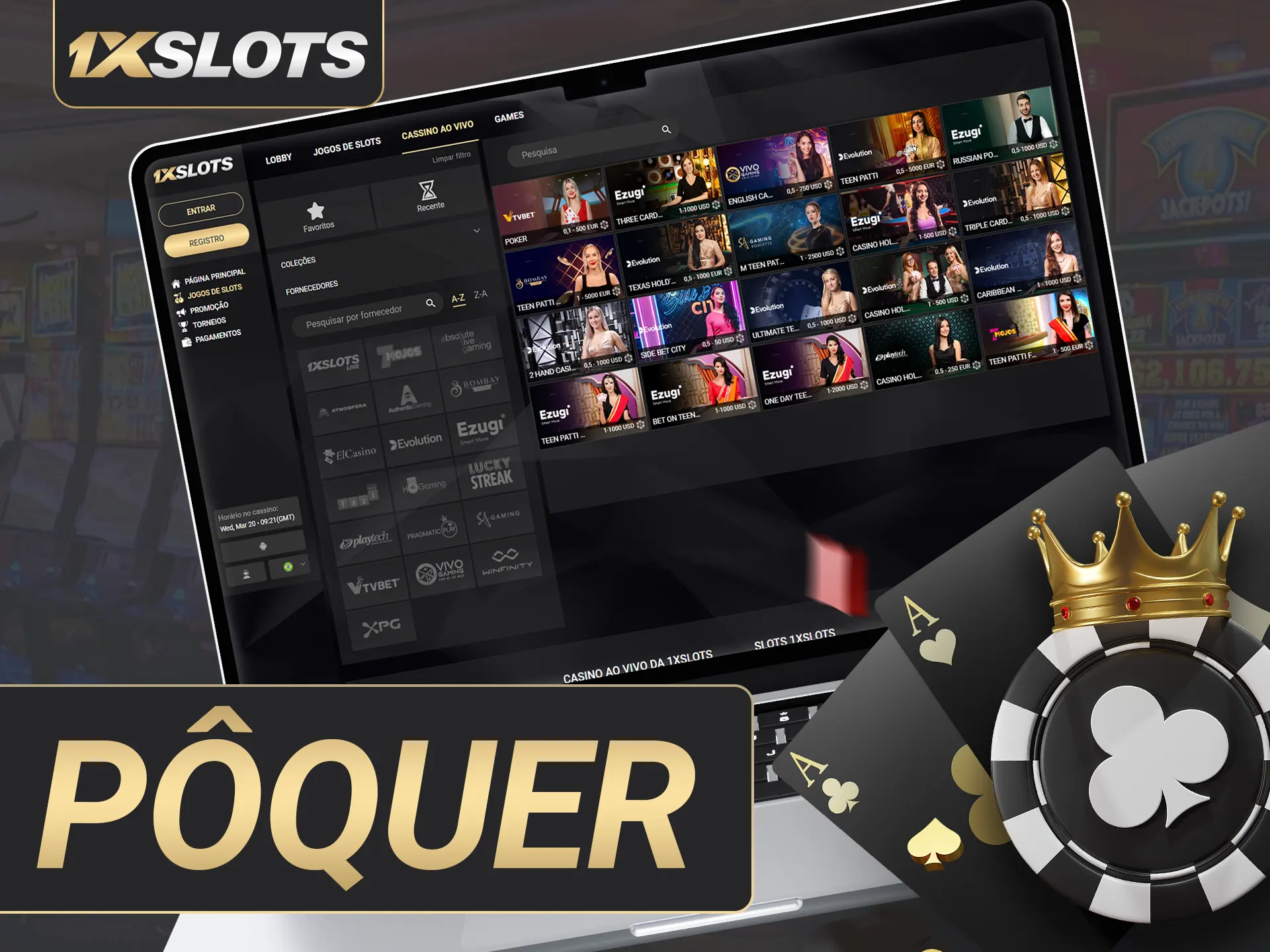 O 1xSlots oferece todas as variedades de pôquer.