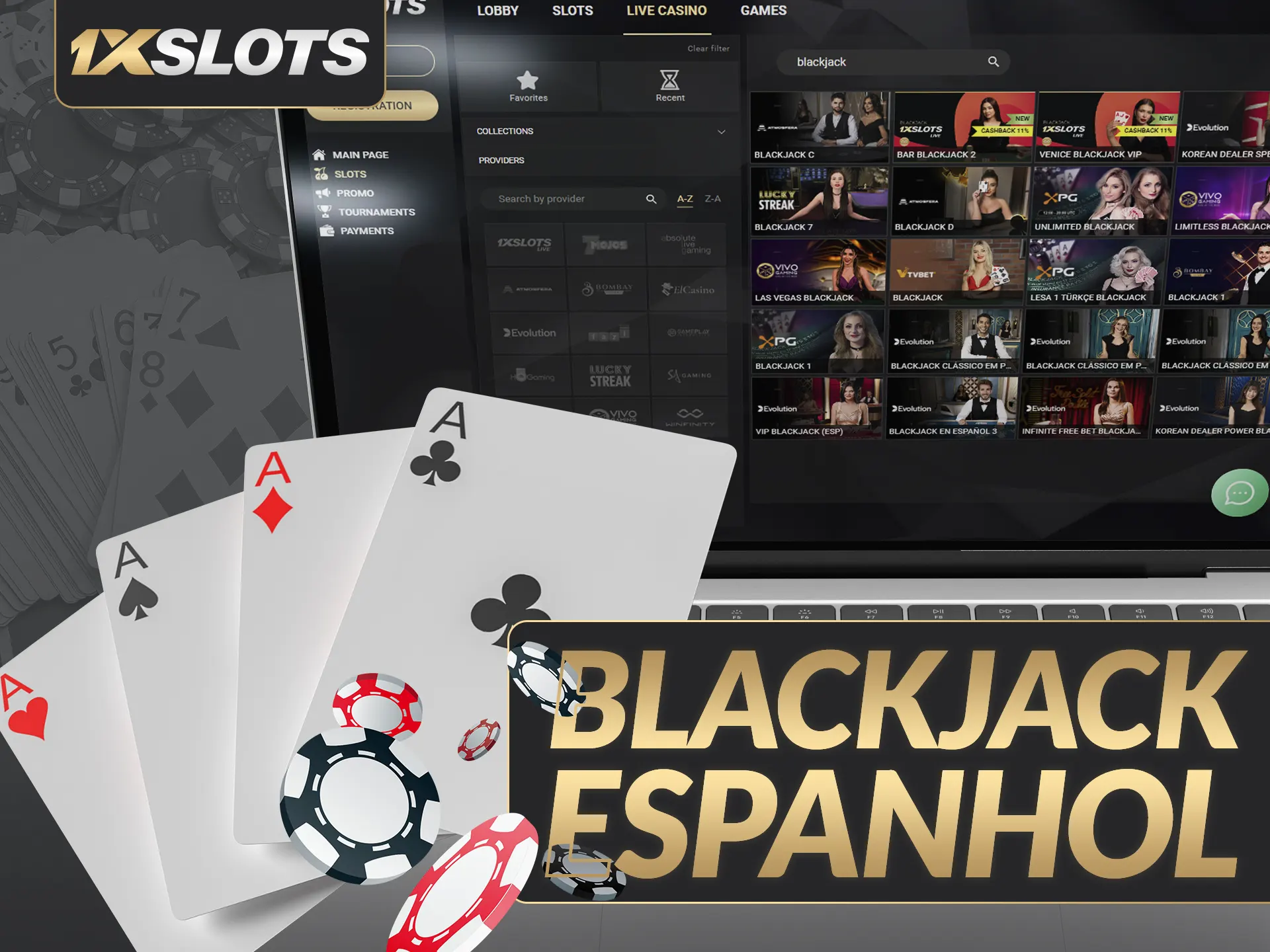 Divirta-se jogando blackjack espanhol no 1xslots.