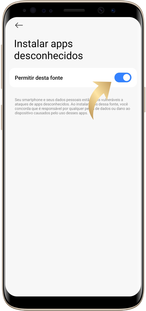 Configure e prepare seu dispositivo antes de instalar o aplicativo 1xSlot.